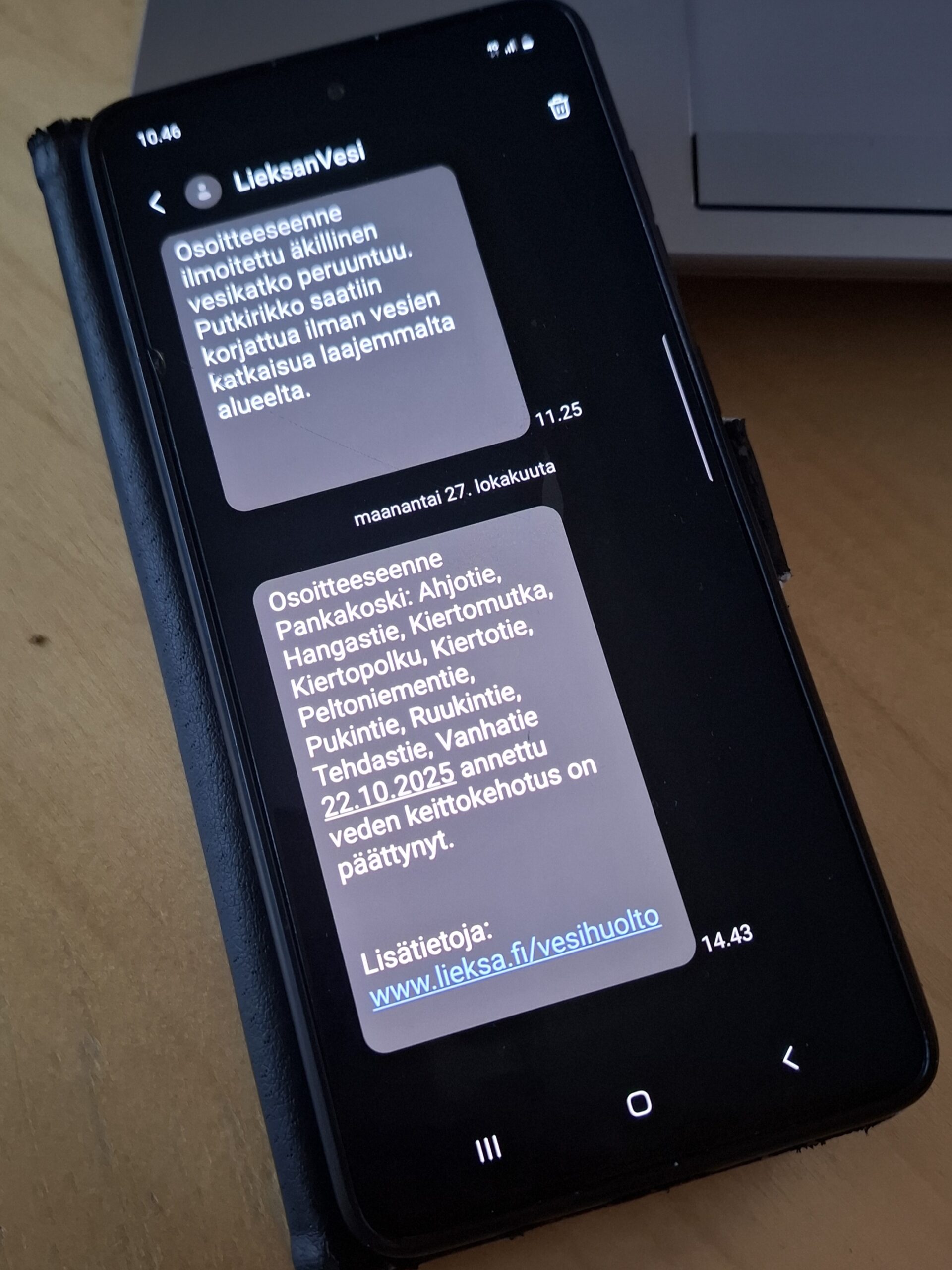 Nopeaa tietoa häiriö­ti­lan­teista veden­ja­ke­lussa – olethan rekis­te­röi­ty­nyt palve­luun?